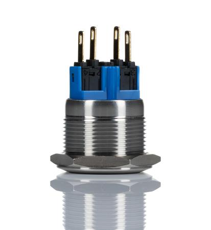 811-8480 SPDT On-Momentary Push Button Switch, IP65, IP67, 22 (Dia.)mm, Panel Mount, 250V ac