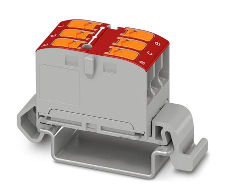 1019528 Phoenix Contact Distribution Block, 6 Way