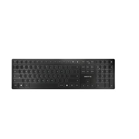 JK-9100EU-2 Cherry CHERRY KW 9100 SLIM Wireless USB, Wireless Keyboard, Qwerty EU, Black