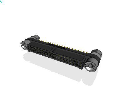 MHDAS2M040YDE60 Amphenol Socapex MHDAS Series Straight PCB PCB Header, 40 Contact(s), 1.27 mm Pitch, 2 Row, Shrouded