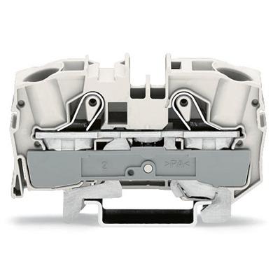 2016-1208 WAGO TOPJOB S Series DIN Rail Terminal Block, 16mm², 1-Level, Push In Termination, CSA