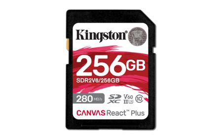 SDR2V6/256GB Kingston 256 GB SDXC SD Card, Class 10, U3, UHS-II, V60