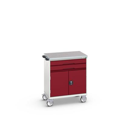 16927009.24 Bott 2 Door, 2 Drawer Sheet Steel Floor Standing Cabinet, 800 x 600 x 980mm