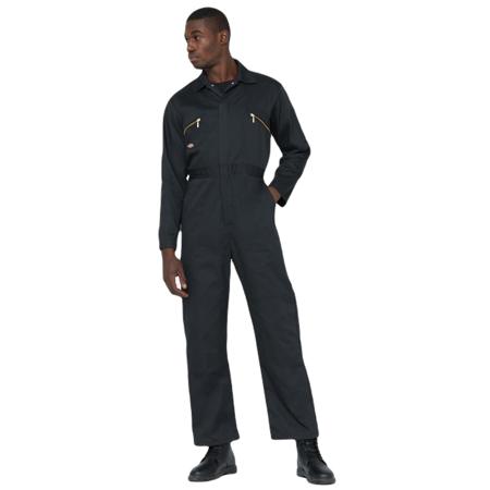 DK0A867TBLK1 Dickies Black Reusable Coverall, XL