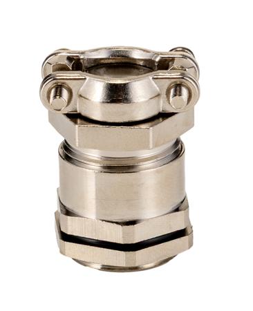 52004300-52003520 Lapp PG13.5 Metallic Nickel Plated Brass, IP55 Cable Gland With Locknut