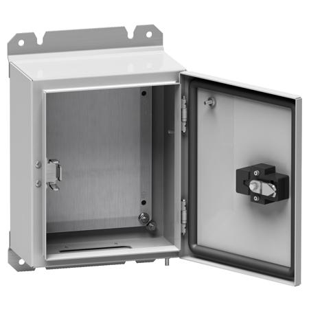 NSYS3D6G8630P Schneider Electric NSY Series Steel Single-Door-Door Floor Standing Enclosure, Opaque Door, IP65, 800 x 600 x 300mm
