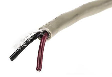 470025CY GE321 Alpha Wire Pro-Met Control Cable, 2 Cores 0.5 mm², 50 m, Screened, Grey Polyvinyl Chloride Sheath
