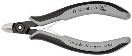 79 12 125 ESD Knipex Knipex ESD Safe Precision Diagonal Cutter