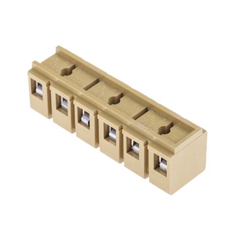 274220000 Weidmuller Terminal Strip, 6-Way, 24A, 22 → 12 AWG Wire, Screw Termination