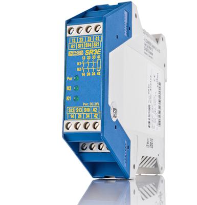 472292 ZANDER AACHEN SR3E SR3E 2 Auxiliary Contacts Safety Relay 24V, Single/Dual-Channel 3 Safety Contacts