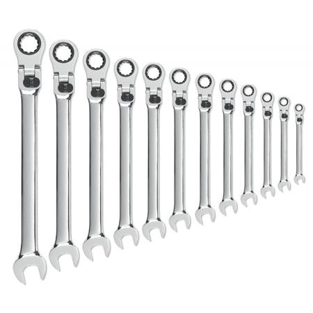 85698 GearWrench 12-Piece Spanner Set, 8 → 19 mm