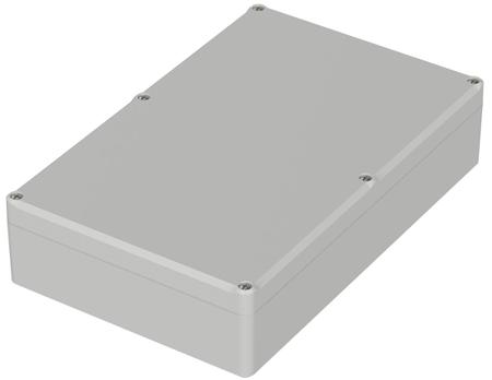 63239000 ET 239 Bopla Euromas II Series Light Grey ABS Enclosure, IP65, Light Grey Lid, 250 x 160 x 57mm