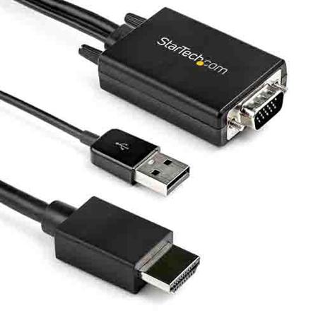 VGA2HDMM2M StarTech.com 2 port HDMI to VGA Video Converter, 2m Length - 1920 x 1080 Maximum Resolution