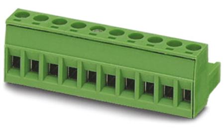 1751086 Phoenix Contact, 5mm Pitch, MSTB 2.5/4-ST BD:1-4, 4 Way, , Pluggable Terminal Block, Plug, Plug-In, Screw Termination,