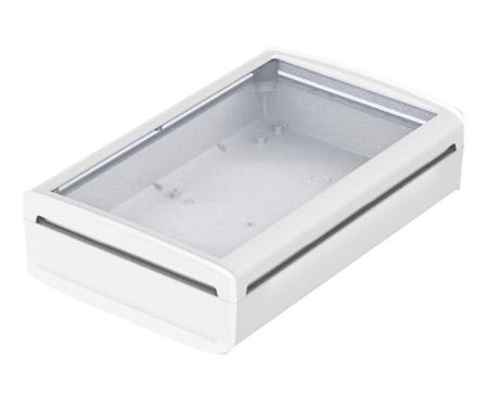 48328630-HMT1 Bopla BoVersa Series White Polycarbonate Desktop Enclosure, 287.1 x 185 x 73mm