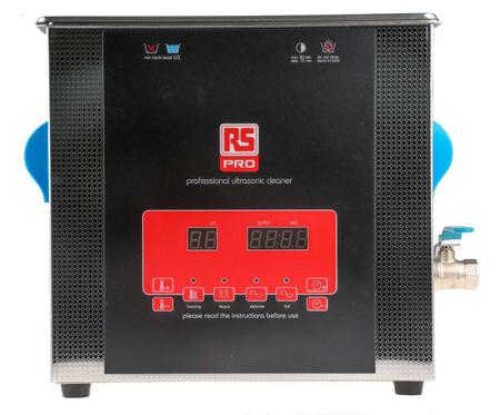 124-9722 RS PRO Ultrasonic Cleaner, 300W, 9L