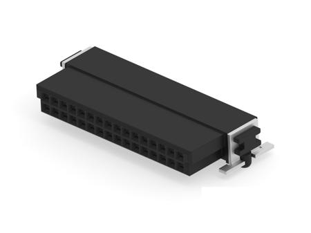 354080-E ERNI 354080 Series Vertical Surface Mount PCB Header, 32 Contact(s), 1.27mm Pitch, 2 Row(s), Shrouded