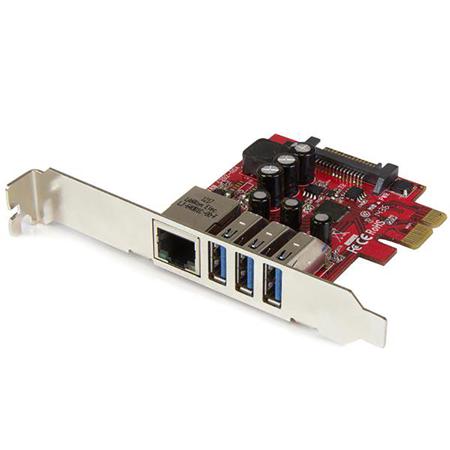 PEXUSB3S3GE StarTech.com 3 Port USB A PCI USB 3.0  Card
