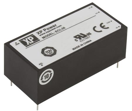 ECL30UD01-E XP Power Switching Power Supply, , ±12V dc, 1.3A, 30W, Dual Output, 120 → 370 V dc, 85 → 264 V