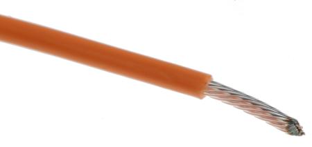 5856 OR005 Alpha Wire Hook-up Wire TEFLON Series Orange 0.62 mm² Hook Up Wire, 20 AWG, 19/0.20 mm, 30m, PTFE Insulation,