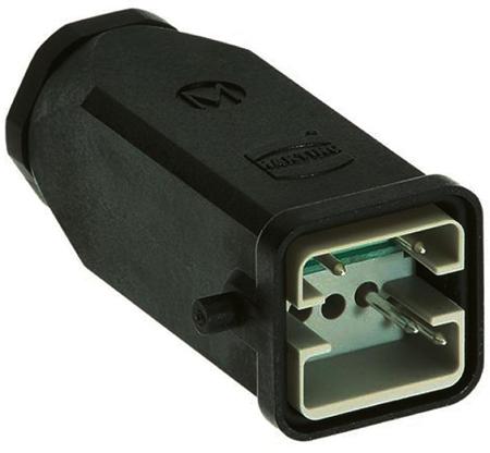 09120062691 HARTING Heavy Duty Power Connector Insert, 10A, Male, HAN Brid Series, 6 Contacts