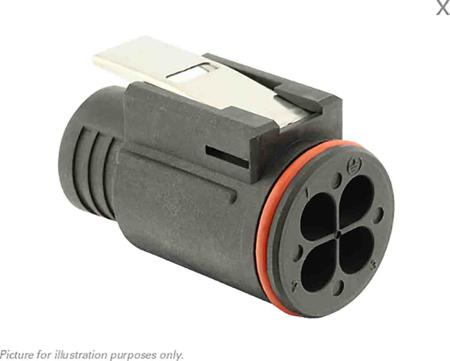 UTL6103G1S Souriau Sunbank by Eaton Circular Connector, 4 Contacts, Cable, Standard Connector, Plug, Female, IP68, IP69K, UTL