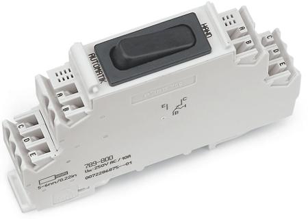 789-800 WAGO Circuit Breaker, 10A, 250V AC, 250 V Breaking Capacity