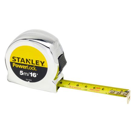 0-33-553 Stanley Powerlock 5m Tape Measure, Metric & Imperial