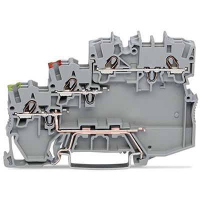 2000-5317-101-000 WAGO2000-5317/101-000 TOPJOB S Series DIN Rail Terminal Block, 1mm², 3-Level, Push-In Cage Clamp Termination