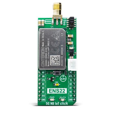 MIKROE-4034 MikroElektronika 5G NB IoT Click ENS22 mikroBus Click Board for Stationary IoT Applications