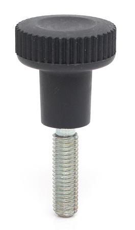 188-870 RS PRO Black Thermoplastic Thumbscrew Clamping Knob, M5 x 16, Threaded Mount