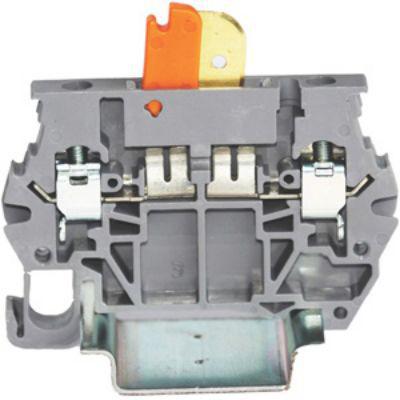 262-4364 RS PRO Grey Disconnect Terminal Block, 2.5mm², 1-Level, Clamp Termination