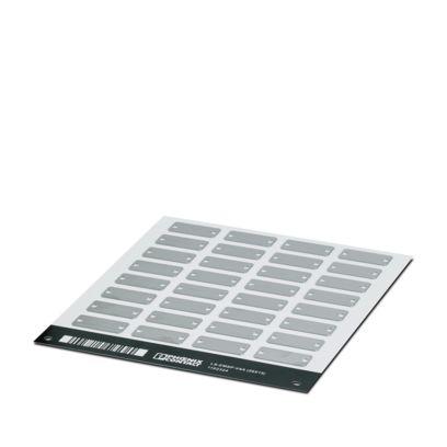 1102324 Phoenix Contact Silver Heavy duty Label Sheet, Pack of 5Sheets