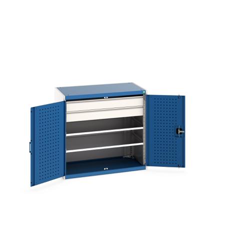 40021202-11V Bott 2 Door Sheet Steel Floor Standing Cupboard, 1050 X 650 X 1000mm