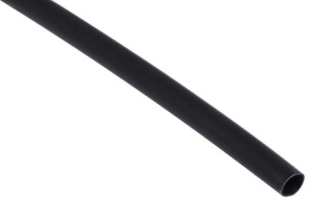 562-684 RS Pro Black Heat Shrink Tubing 3:1, 6.4mm Sleeve Dia. x 1.2m