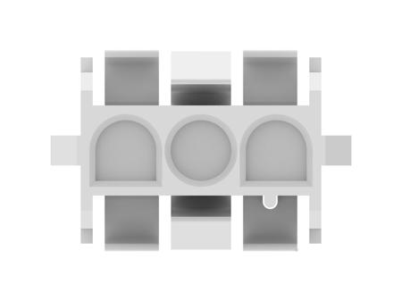 1-480701-0 TE Connectivity, Universal MATE-N-LOK Receptacle Connector Housing, 6.35?mm Pitch, 3 Way, 1 Row Horizontal