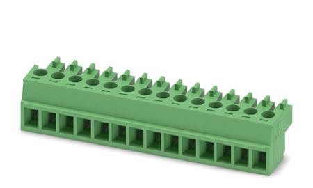 1803691 Phoenix Contact, 3.81mm Pitch, MC 1.5/14-ST-3.81, 14 Way, , Pluggable Terminal Block, Plug, Cable Mount, Screw