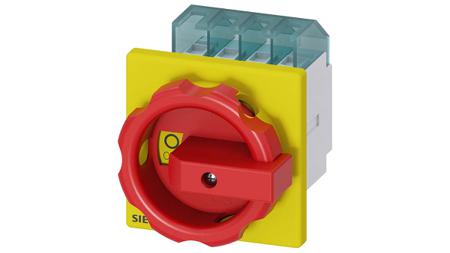 3LD2003-1TL53 Siemens 4P Pole Front Panel Isolator Switch - 16A Maximum Current, 7.5kW Power Rating, IP65