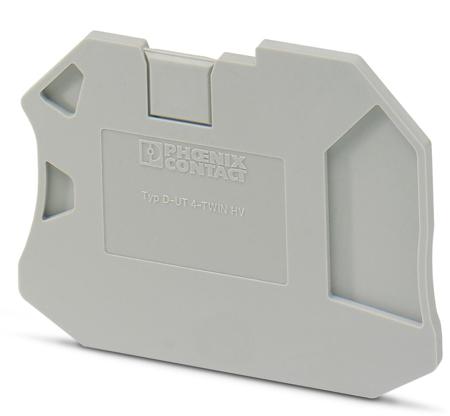 3000710 Phoenix Contact D-UT 4-TWIN HV Series End Cover
