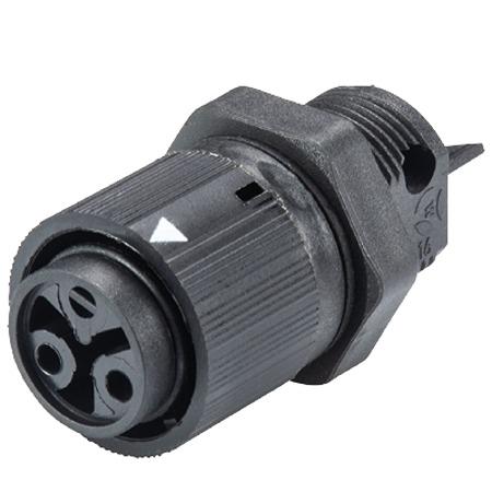 46-031-5054-1 Wieland RST MINI Series Connector, 2-Pole, Female, 2-Way, Push-In, 16A, IP66, IP68, IP69