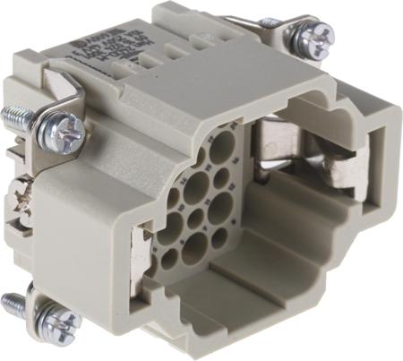 09160243001 HARTING Heavy Duty Power Connector Module, 10A, Male, Han DD Series, 24 Contacts