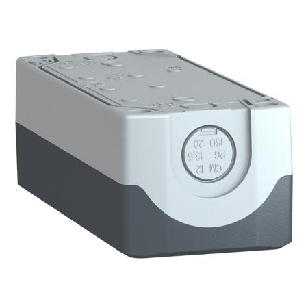 XALD04 Schneider Electric Harmony XALD Control Station Enclosure, 4 Hole Grey, 22mm diameter None Plastic