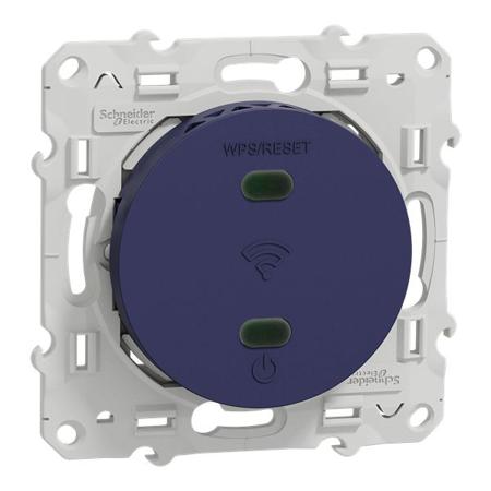 S550465 Screw Terminal Blue Wall Plate Module, Flush Mount