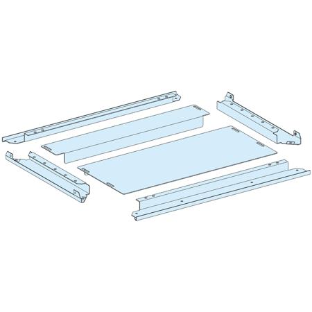 LVS08498 Schneider Electric PrismaSeT P Series RAL 9003 Sheet Steel Gland Plate, 400mm H, 800mm W for Use with PrismaSeT