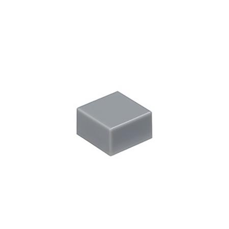 AT4139H NKK Switches Grey Push Button Cap for Use with JB Series Pushbuttons, 10 x 10 x 5.7mm