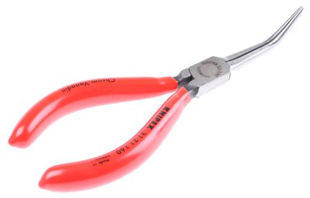 31-21-160 Knipex 160 mm Chrome Vanadium Steel Long Nose Pliers with 55mm Jaw Length