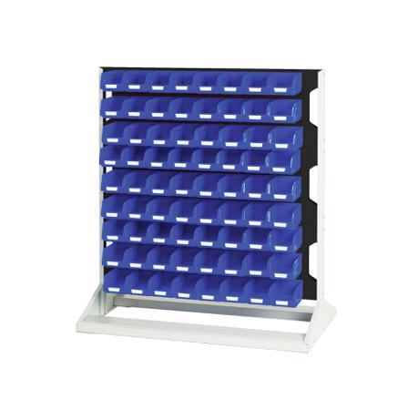 16917322-19V Bott Steel Louvre Panel Storage Unit, 550mm x 1000mm x 1125mm, Anthracite Grey
