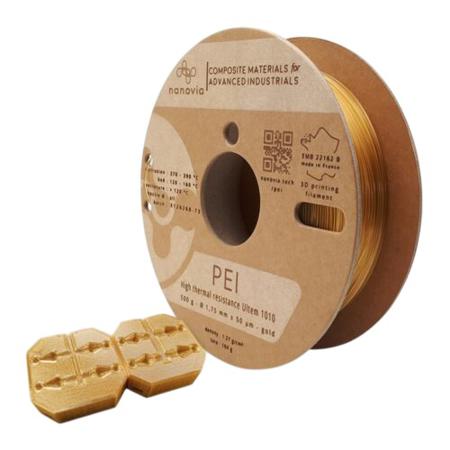 NAPEINT2050OR NANOVIA 2.85mm Orange PEI-1010 3D Printer Filament, 500g