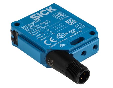 WTF12-3P2431 Sick Diffuse Photoelectric Sensor 30 → 175 mm Detection Range PNP IP66, IP67, IP69K Block Style