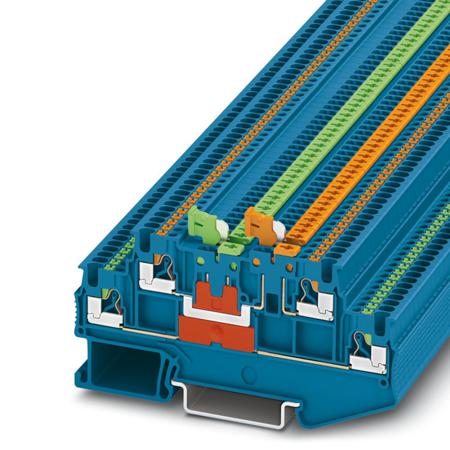 3210352 Phoenix Contact  PTT 1.5/S-2MT BU Series Grey, Push In Termination